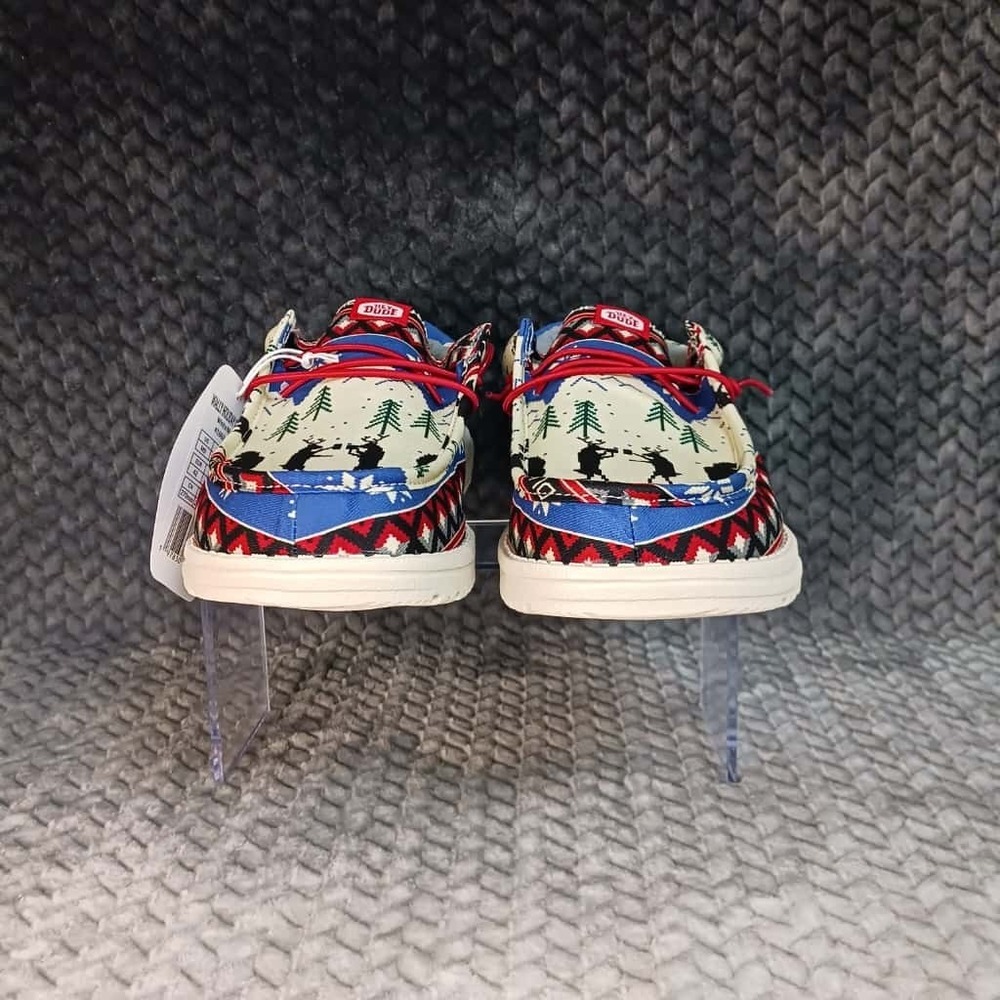 Hey‎ Dude Wally Holiday Cheers Christmas Winter Shoes Mens Size 9 New With Tags - Picture 4 of 10